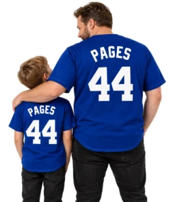 Los Angeles Dodgers Andy Pages Blue Jersey Impressive