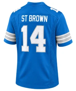 Amon-Ra St Brown Detroit Lions Blue Jersey – Bold Player Style