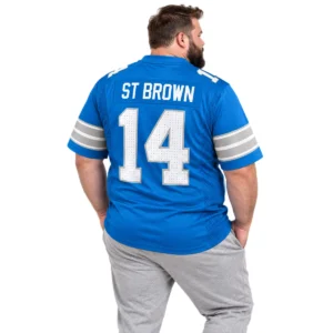 Amon-Ra St Brown Detroit Lions Blue Jersey – Bold Player Style