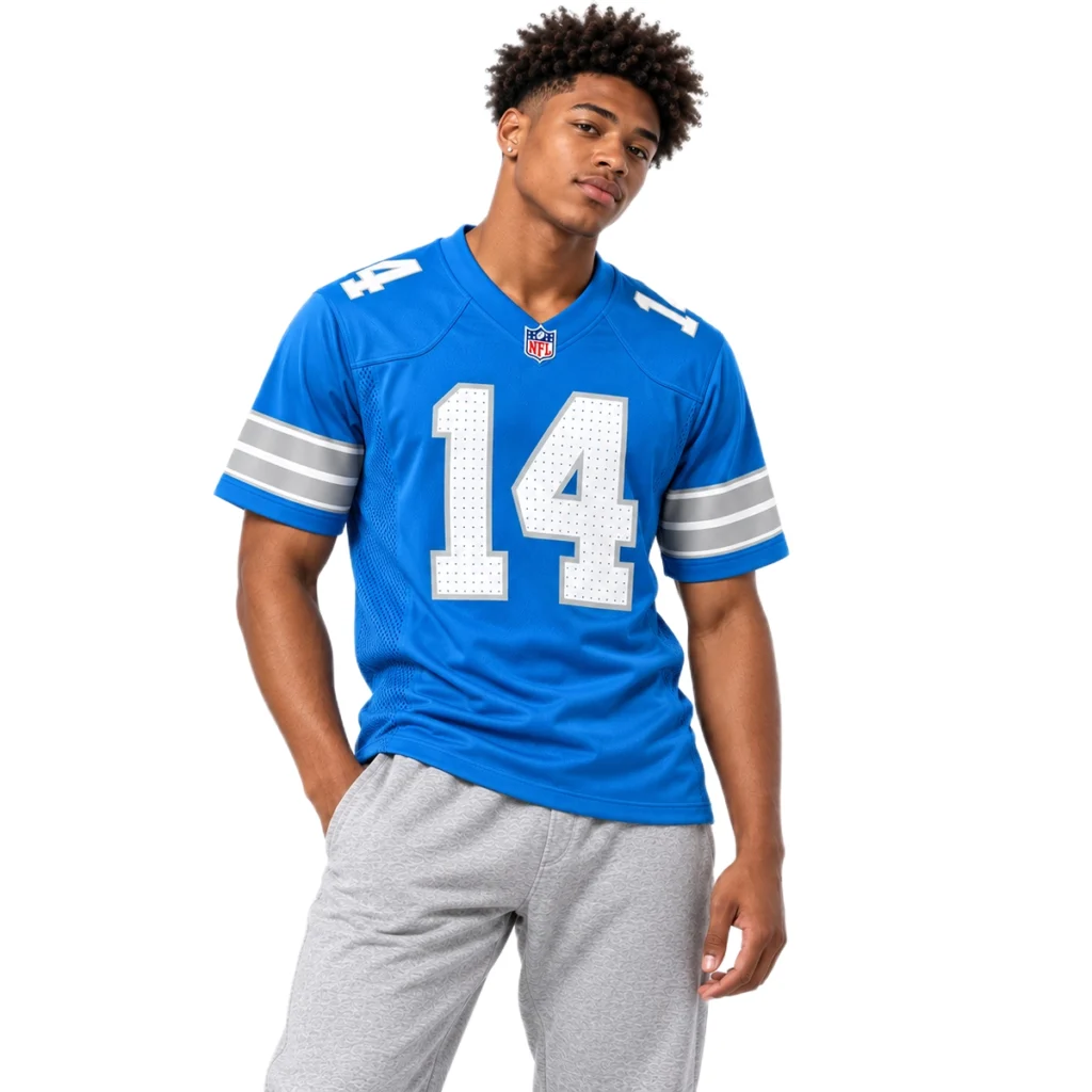 Amon-Ra St Brown Detroit Lions Blue Jersey – Bold Player Style