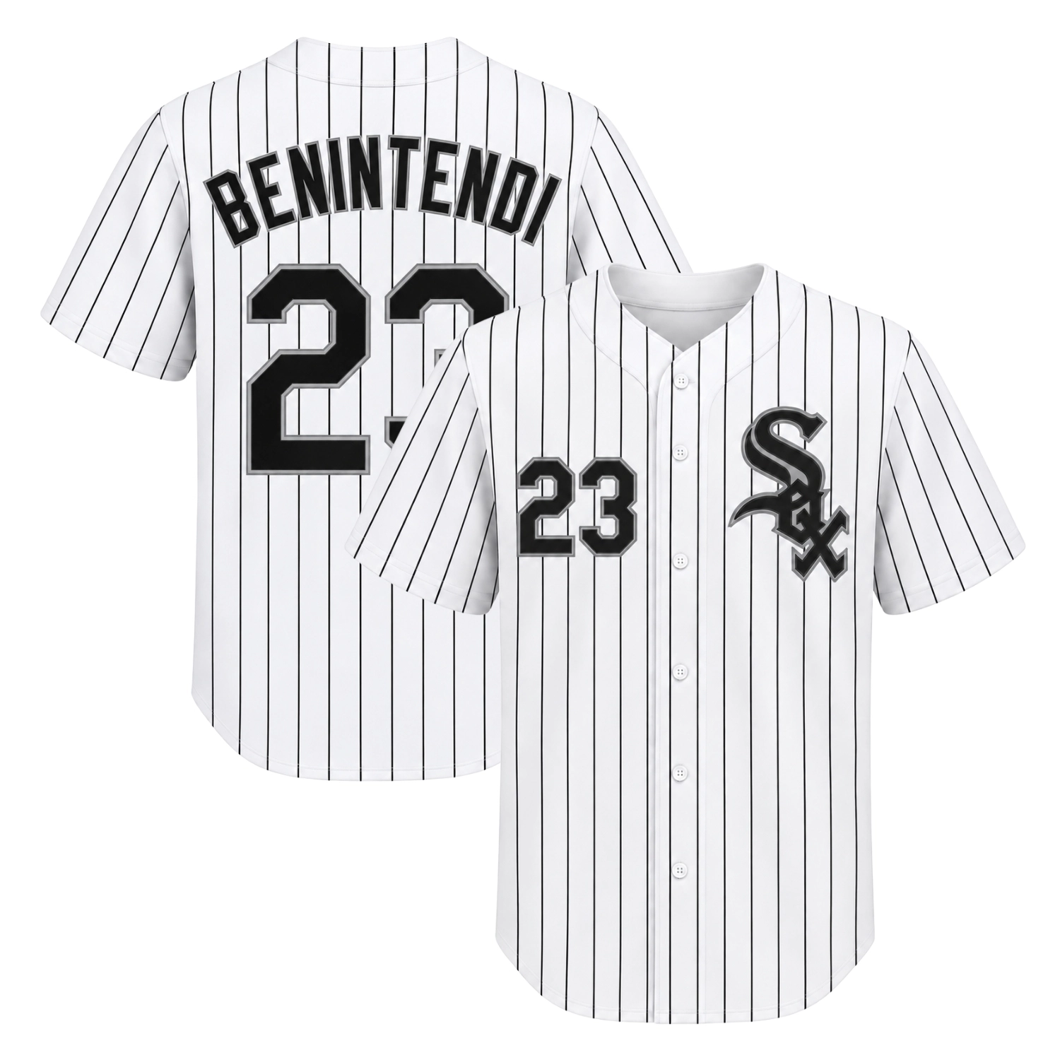 Andrew Benintendi White Sox Home Jersey Stunning Pinstripe