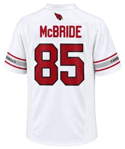 Arizona Cardinals Trey McBride White Jersey Bold NFL Basball Style
