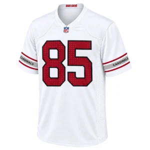 Arizona Cardinals Trey McBride White Jersey Bold NFL Basball Style