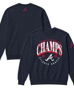Atlanta Braves 2026 Champions Crewneck Vibrant MLB baseball Style