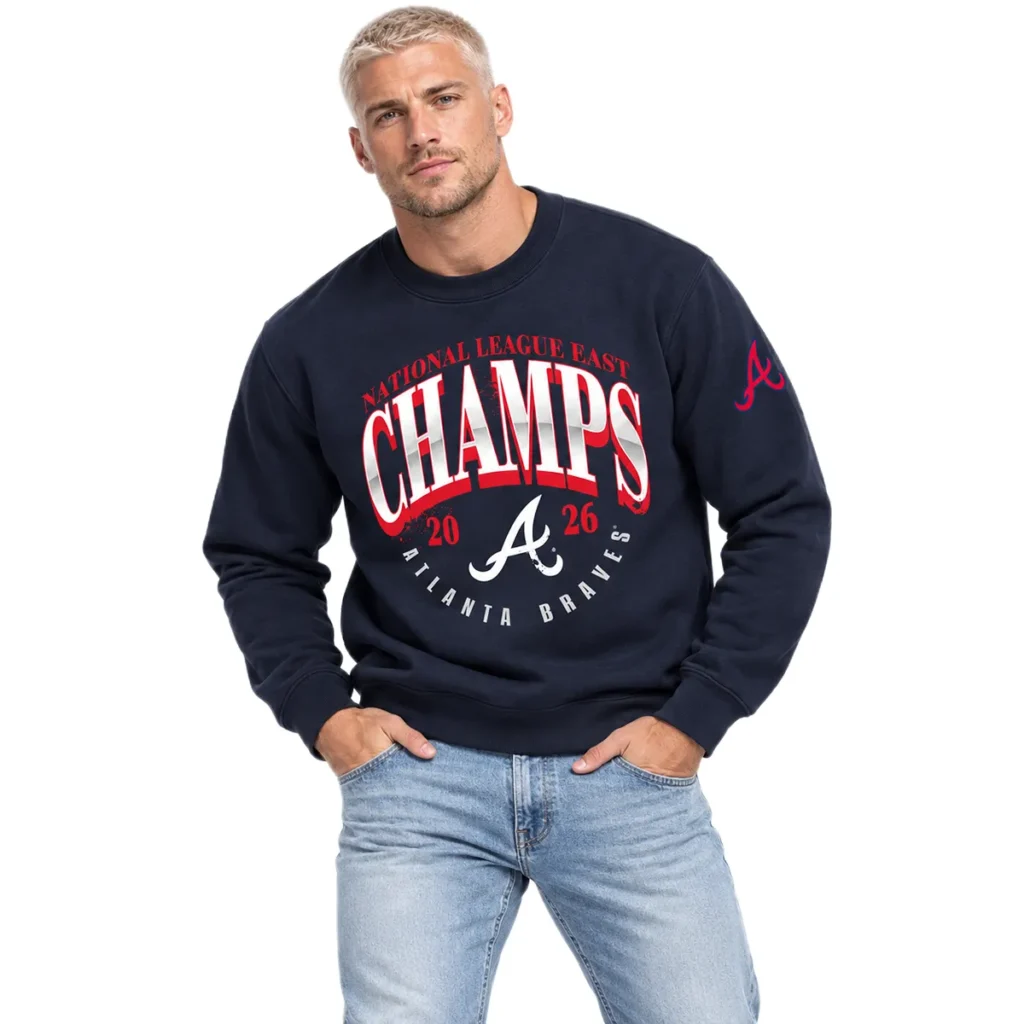 Atlanta Braves 2026 Champions Crewneck Vibrant MLB baseball Style