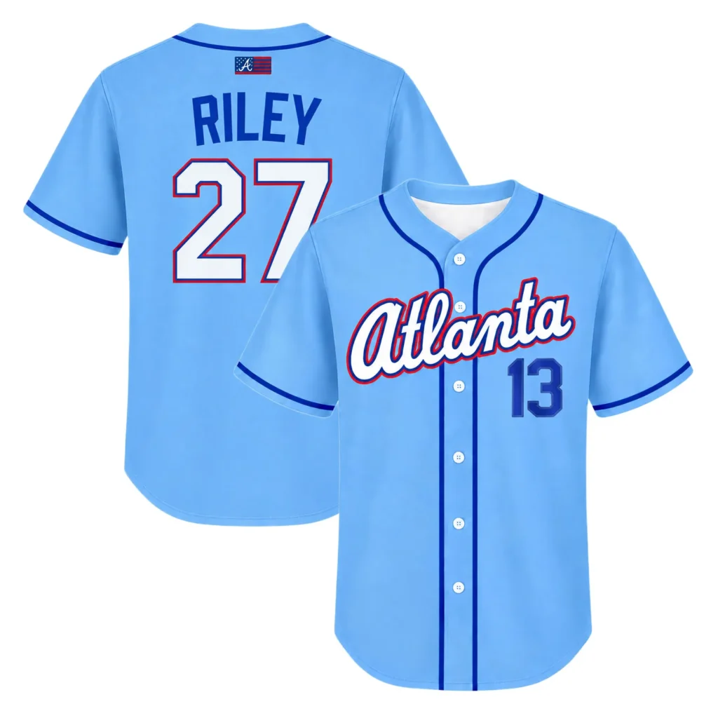 Atlanta Braves Austin Riley Blue Jersey 2026 Dynamic