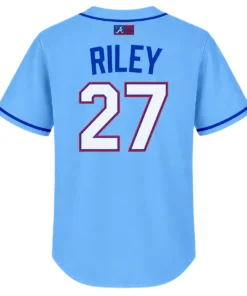 Atlanta Braves Austin Riley Blue Jersey 2026 Dynamic