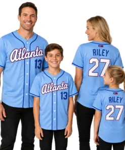 Atlanta Braves Austin Riley Blue Jersey 2026 Dynamic