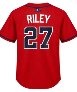 Atlanta Braves Austin Riley Red Jersey Bold MLB Style
