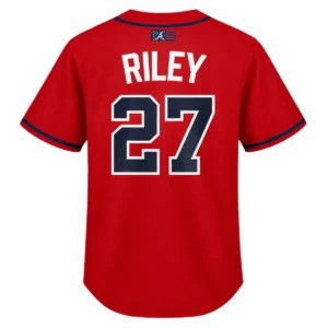 Atlanta Braves Austin Riley Red Jersey Bold MLB Style