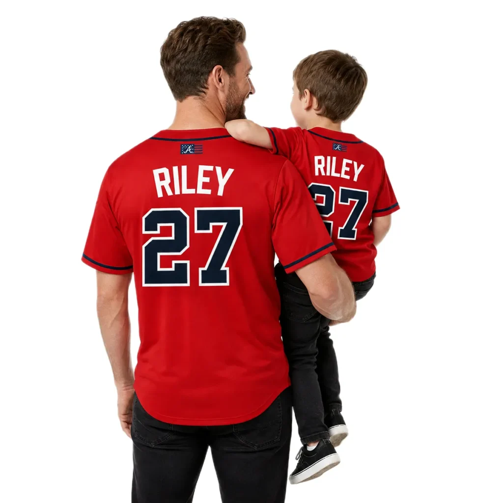 Atlanta Braves Austin Riley Red Jersey Bold MLB Style