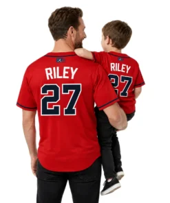 Atlanta Braves Austin Riley Red Jersey Bold MLB Style