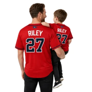 Atlanta Braves Austin Riley Red Jersey Bold MLB Style