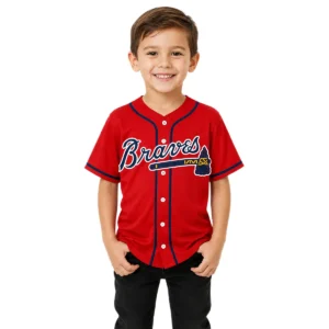 Atlanta Braves Austin Riley Red Jersey Bold MLB Style