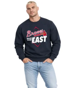 Atlanta Braves Champions Sweatshirt Bold Navy 2026 NL East Division