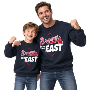 Atlanta Braves Champions Sweatshirt Bold Navy 2026 NL East Division