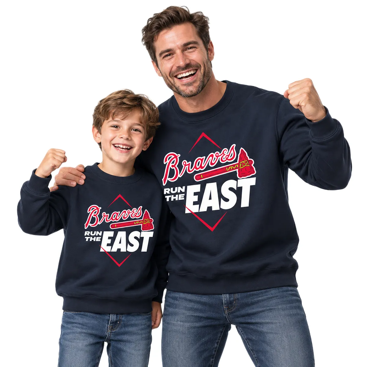 Atlanta Braves Champions Sweatshirt Bold Navy 2026 NL East Division