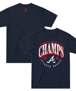 Atlanta Braves Champions T-Shirt Bold Navy 2026 NL East Division