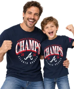 Atlanta Braves Champions T-Shirt Bold Navy 2026 NL East Division