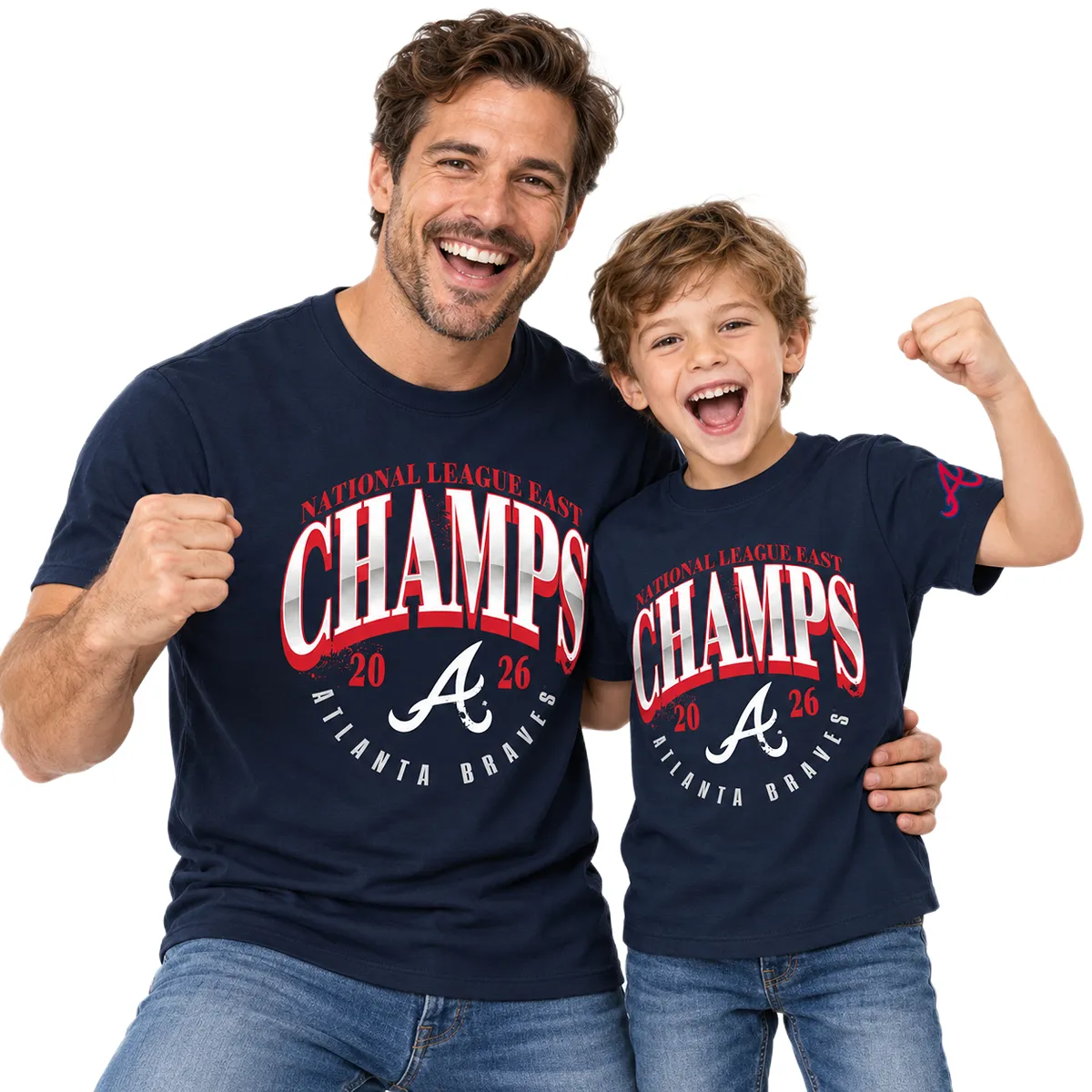 Atlanta Braves Champions T-Shirt Bold Navy 2026 NL East Division