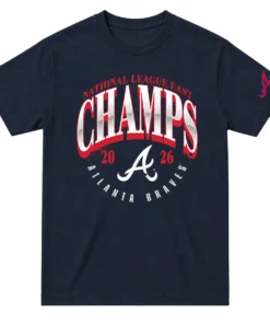 Atlanta Braves Champions T-Shirt Bold Navy 2026 NL East Division