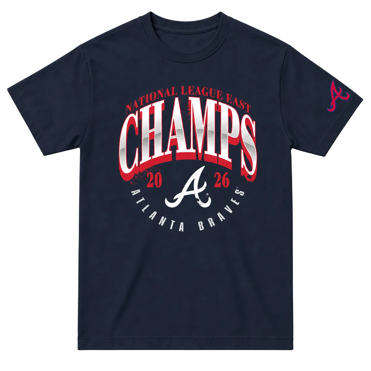 Atlanta Braves Champions T-Shirt Bold Navy 2026 NL East Division