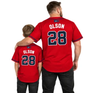 Atlanta Braves Matt Olson Red Jersey 2026 Elite MLB baseball