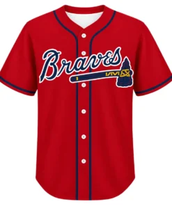Atlanta Braves Matt Olson Red Jersey 2026 Elite MLB baseball