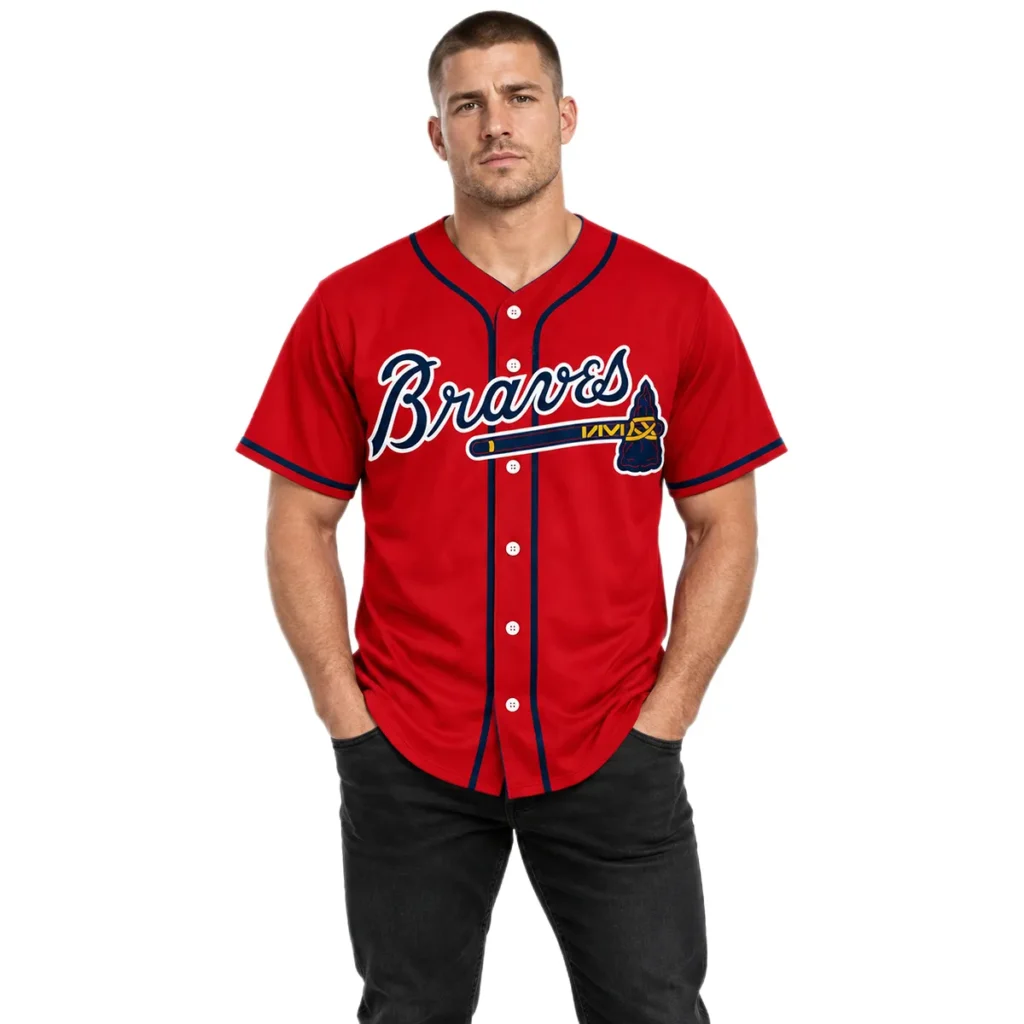 Atlanta Braves Matt Olson Red Jersey 2026 Elite MLB baseball