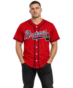 Atlanta Braves Matt Olson Red Jersey 2026 Elite MLB baseball