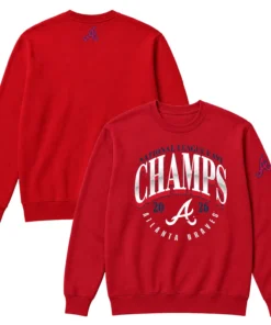 Atlanta Braves Red 2026 Champions Sweatshirt Elite MLB baseball Style