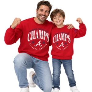 Atlanta Braves Red 2026 Champions Sweatshirt Elite MLB baseball Style