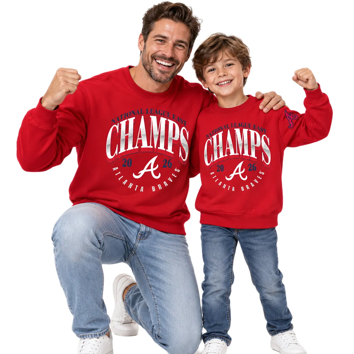 Atlanta Braves Red 2026 Champions Sweatshirt Elite MLB baseball Style