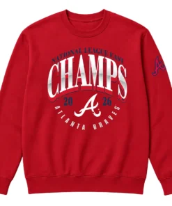 Atlanta Braves Red 2026 Champions Sweatshirt Elite MLB baseball Style