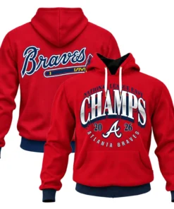 Atlanta Braves red Champions Hoodie 2026 NL East Division Elite