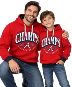 Atlanta Braves red Champions Hoodie 2026 NL East Division Elite