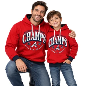 Atlanta Braves red Champions Hoodie 2026 NL East Division Elite