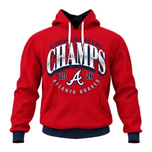 Atlanta Braves red Champions Hoodie 2026 NL East Division Elite