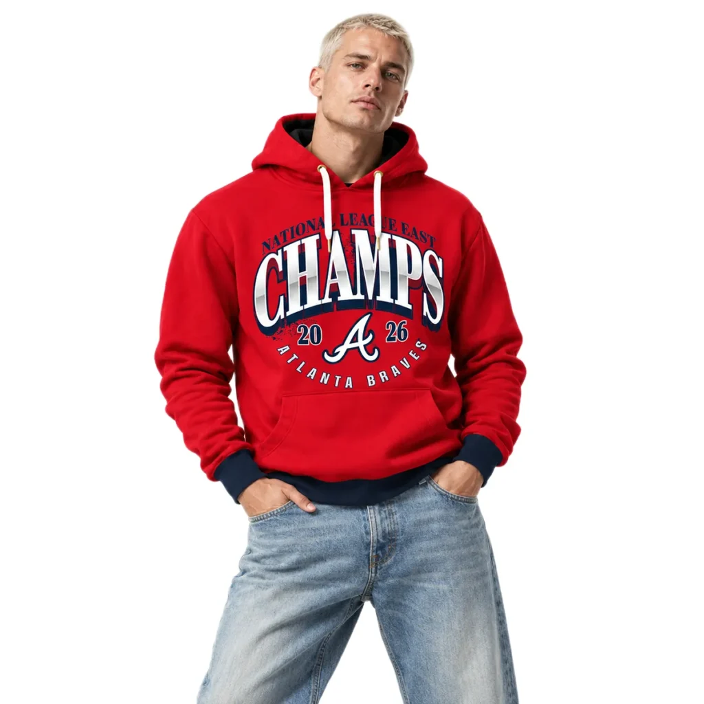 Atlanta Braves red Champions Hoodie 2026 NL East Division Elite