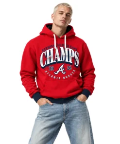 Atlanta Braves red Champions Hoodie 2026 NL East Division Elite