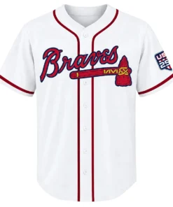 Atlanta Braves Ronald Acuna Jr. White Jersey Bold MLB Home style