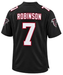Atlanta Falcons Bijan Robinson Black Throwback Jersey – Elite Running Back Style