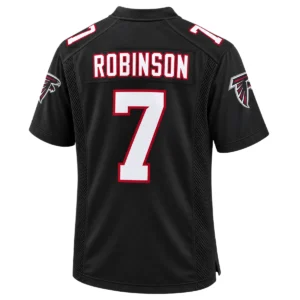 Atlanta Falcons Bijan Robinson Black Throwback Jersey – Elite Running Back Style