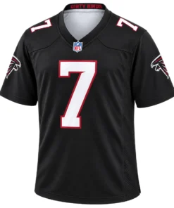 Atlanta Falcons Bijan Robinson Black Throwback Jersey – Elite Running Back Style