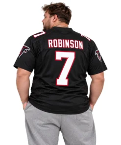 Atlanta Falcons Bijan Robinson Black Throwback Jersey – Elite Running Back Style