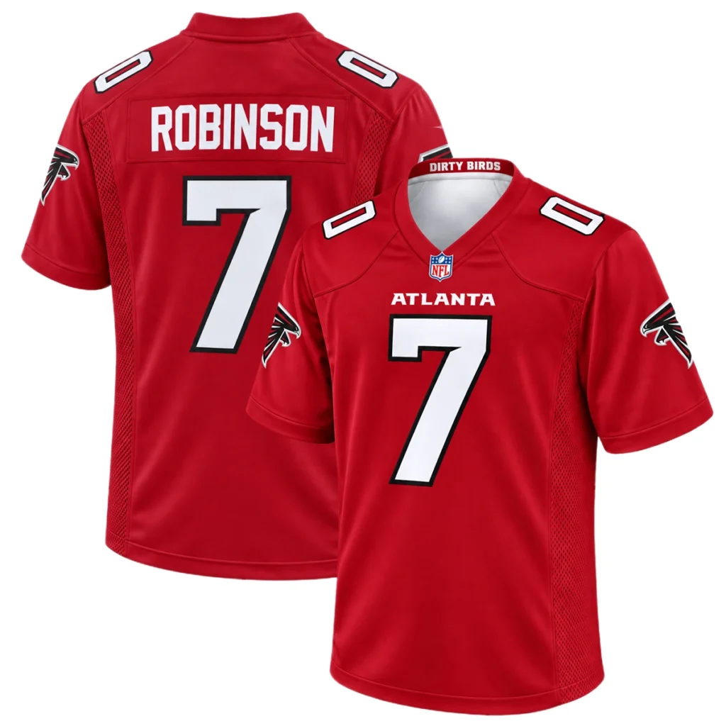 Atlanta Falcons Bijan Robinson Red Jersey – Ultimate Player Pride