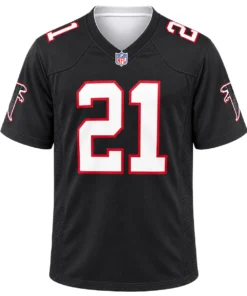 Atlanta Falcons Deion Sanders Black Jersey – Elite 7XL