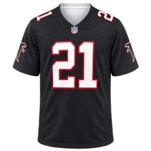 Atlanta Falcons Deion Sanders Black Jersey – Elite 7XL