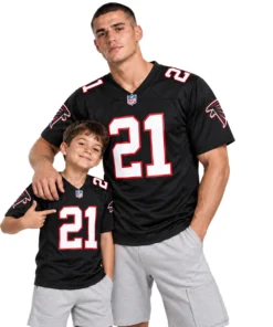 Atlanta Falcons Deion Sanders Black Jersey – Elite 7XL