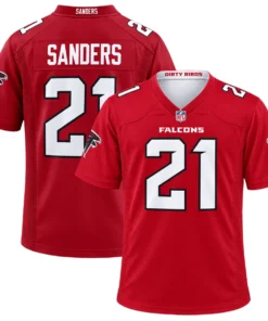 Atlanta Falcons Deion Sanders Red Jersey – Bold Player 7XL